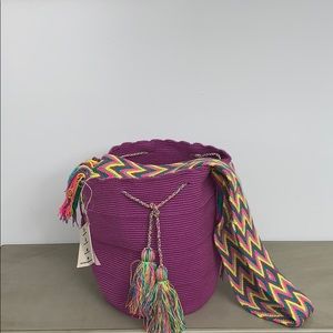 Wayuu Tribe crossbody bag purple